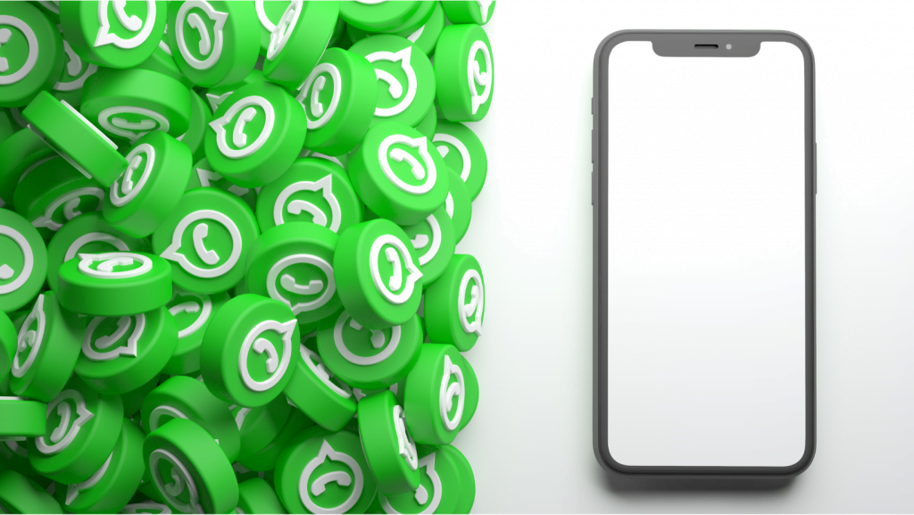 iconos de WhatsApp y móvil