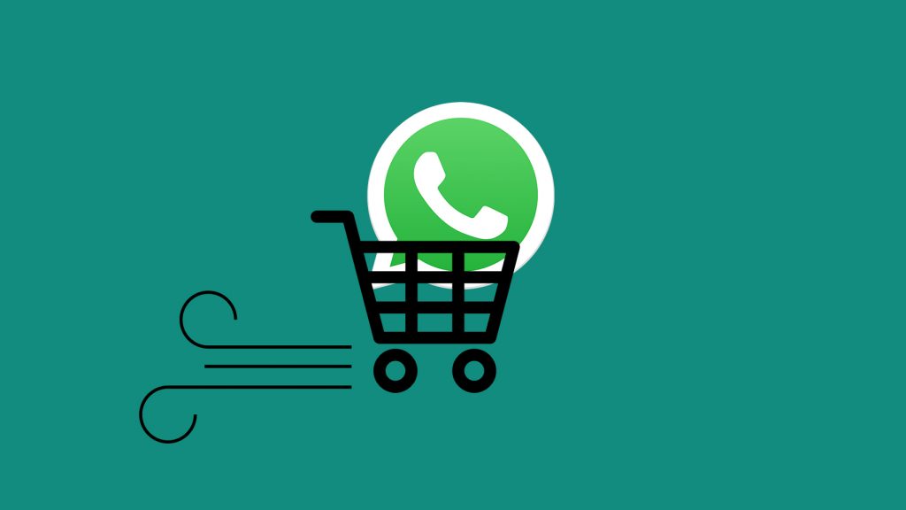 carrito de compras con logo de WhatsApp estados WhatsApp