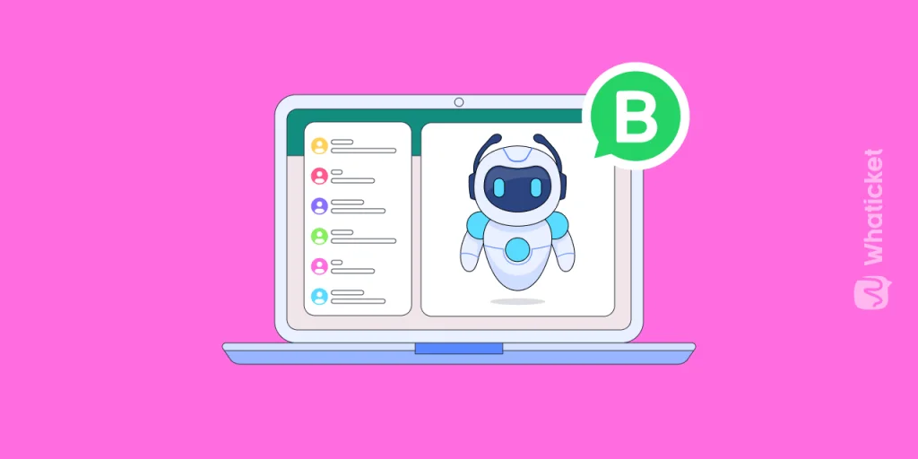 chatbot whatsapp, ilustración