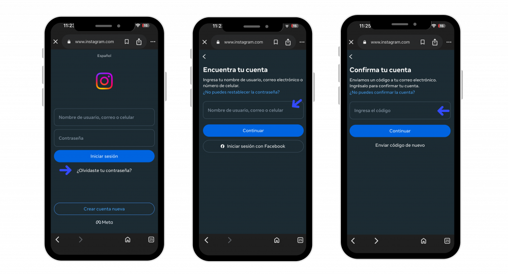 Cómo recuperar mi cuenta de Instagram