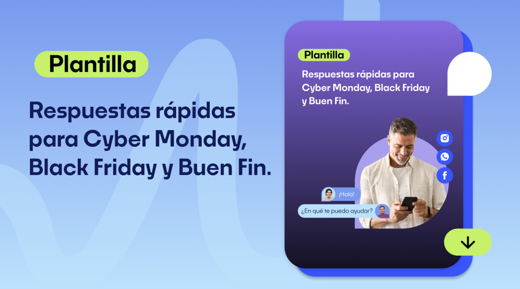 Plantilla de respuestas rápidas para black friday