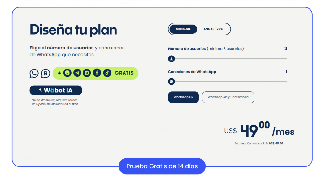 precios whaticket